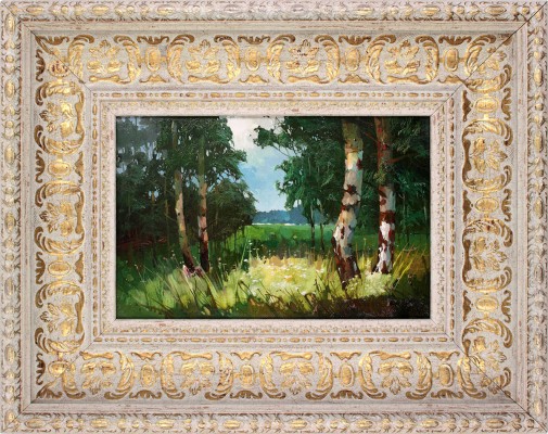 Быков Виктор Александрович. Пейзаж с березами